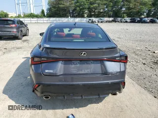 2021 Lexus IS 350 F Sport with VIN JTHGZ1E25M5022412, listed as a Copart auction lot 63022165 with Not provided miles and Salvage title. Bid and sale history available at DreamBid. Image 6.