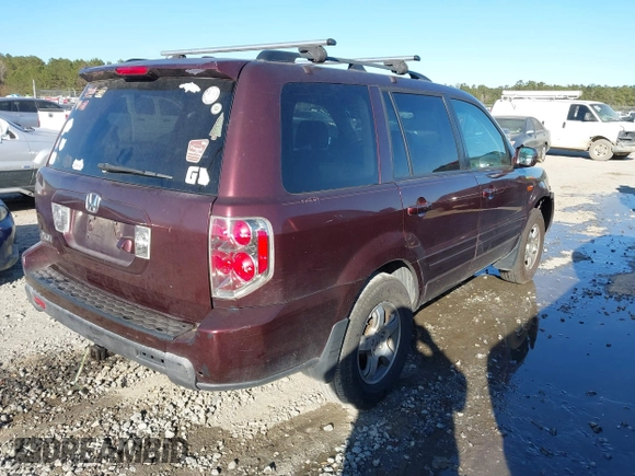 2007 Honda Pilot EX-L with VIN 5FNYF28777B009126, listed as a IAAI auction lot 41721741 with 227,614 mi miles. Bid and sale history available at carsss.com. Image 4.