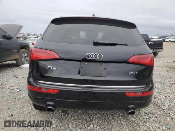 2016 Audi Q5 Premium with VIN WA1C2AFP7GA083006, listed as a Copart auction lot 43183285 with 0 mi miles and Salvage Title. Bid and sale history available at carsss.com. Image 6.