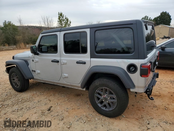 2024 Jeep Wrangler Sport S z VIN 1C4PJXDN3RW136532, wystawiony jako Copart lot #46127105 z przebiegiem 3 161 mil mil oraz Szkoda całkowita • Salvage title. Historia ofert i sprzedaży dostępna na DreamBid. Obrazek 2.