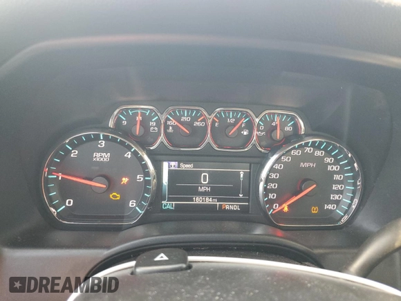 2017 Chevrolet Silverado 1500 LT with VIN 1GCVKREH2HZ101731, listed as a Copart auction lot 52862905 with 160,184 mi miles and Salvage Title. Bid and sale history available at DreamBid. Image 9.