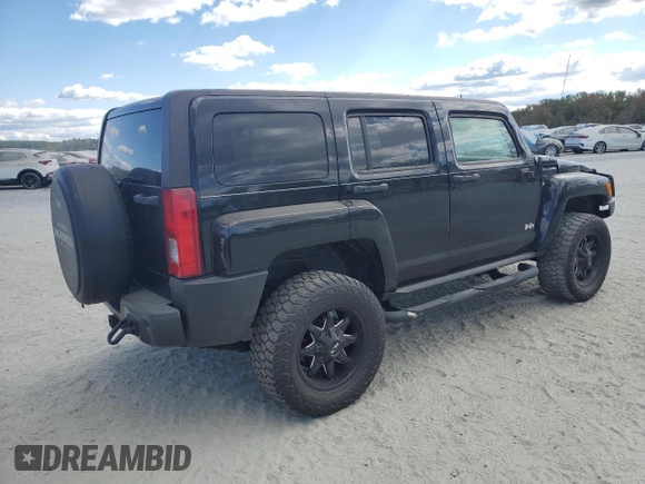 2007 Hummer H3 SUV with VIN 5GTDN13E678152563, listed as a Copart auction lot 76112534 with 228,453 mi miles and Salvage Title. Bid and sale history available at DreamBid. Image 3.