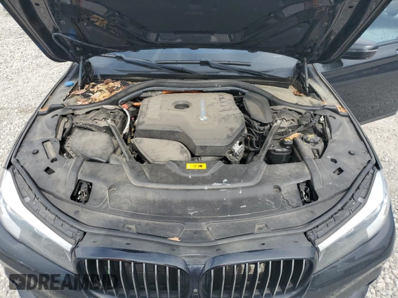 2018 BMW 7 Series 740e xDrive with VIN WBA7J2C59JB246238, listed as a Copart auction lot 53777335 with 76,642 mi miles and Salvage Title. Bid and sale history available at carsss.com. Image 11.