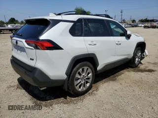 2025 Toyota RAV4 XLE Premium with VIN 2T3C1RFV6SW393485, listed as a Copart auction lot 58411515 with 13 mi miles and Salvage title. Bid and sale history available at DreamBid. Image 3.
