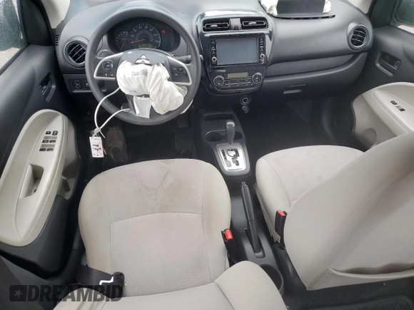 2020 Mitsubishi Mirage ES with VIN ML32F3FJ4LHF13028, listed as a Copart auction lot 58168265 with 135,950 mi miles and Salvage title. Bid and sale history available at DreamBid. Image 8.