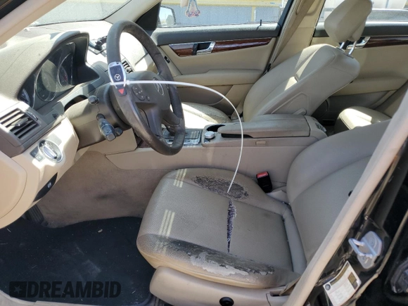 2011 Mercedes-Benz C 300 Sport with VIN WDDGF8BB5BR169204, listed as a Copart auction lot 51707235 with 141,065 mi miles and Salvage Title. Bid and sale history available at carsss.com. Image 7.