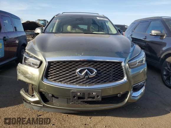 2017 Infiniti QX60 with VIN 5N1DL0MM6HC513197, listed as a Copart auction lot 48238615 with 101,015 mi miles and Salvage Title. Bid and sale history available at DreamBid. Image 5.