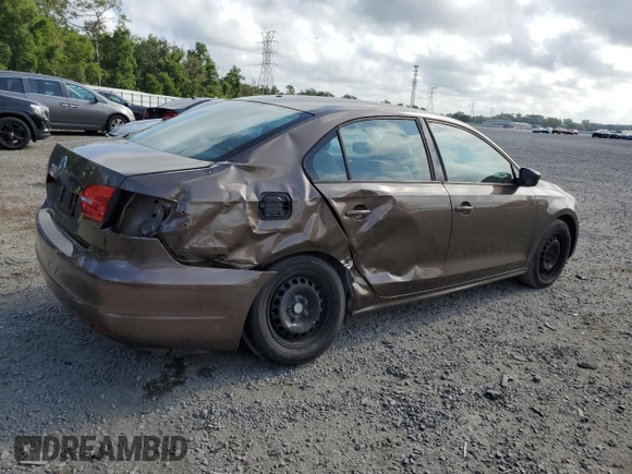 2014 Volkswagen Jetta S with VIN 3VW2K7AJXEM209993, listed as a Copart auction lot 54920565 with 130,466 mi miles and Clean title. Bid and sale history available at DreamBid. Image 3.