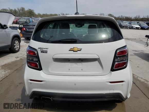 2020 Chevrolet Sonic LT with VIN 1G1JG6SB3L4130345, listed as a Copart auction lot 52098025 with 62,577 mi miles and Salvage title. Bid and sale history available at DreamBid. Image 6.
