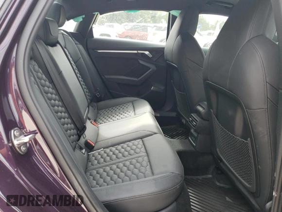 2024 Audi RS 3 with VIN WUAG4DGY6RA907285, listed as a Copart auction lot 59847024 with 636 mi miles and Non repairable. Bid and sale history available at DreamBid. Image 11.