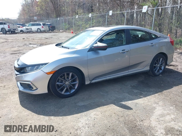 2020 Honda Civic Sedan EX with VIN 19XFC1F38LE209734, listed as a IAAI auction lot 41898003 with 116,421 mi miles. Bid and sale history available at carsss.com. Image 23.