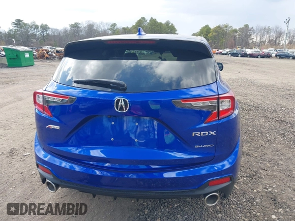 2024 Acura RDX w/A-Spec Advance Package with VIN 5J8TC2H83RL025126, listed as a IAAI auction lot 41878397 with 7,200 mi miles. Bid and sale history available at carsss.com. Image 15.