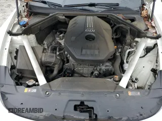 2020 Kia Stinger GT-Line with VIN KNAE15LAXL6072472, listed as a Copart auction lot 43606355 with 45,934 mi miles and Salvage Title. Bid and sale history available at DreamBid. Image 11.