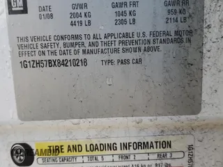 2008 Chevrolet Malibu 1LT with VIN 1G1ZH57BX84210218, listed as a Copart auction lot 52502145 with 234,874 mi miles and Salvage Title. Bid and sale history available at DreamBid. Image 12.