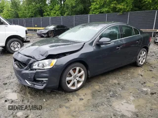 2016 Volvo S60 T5 Drive-E Premier with VIN YV126MFK7G2414456, listed as a Copart auction lot 56594185 with 56,095 mi miles and Salvage title. Bid and sale history available at DreamBid. Image 1.