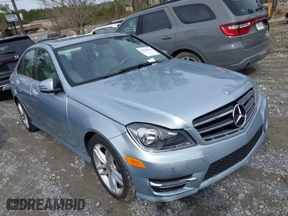 2014 Mercedes-Benz C-Class C 250 Sport with VIN WDDGF4HB6EA951255, listed as a IAAI auction lot 41868966 with 25,694 mi miles. Bid and sale history available at carsss.com. Image 1.