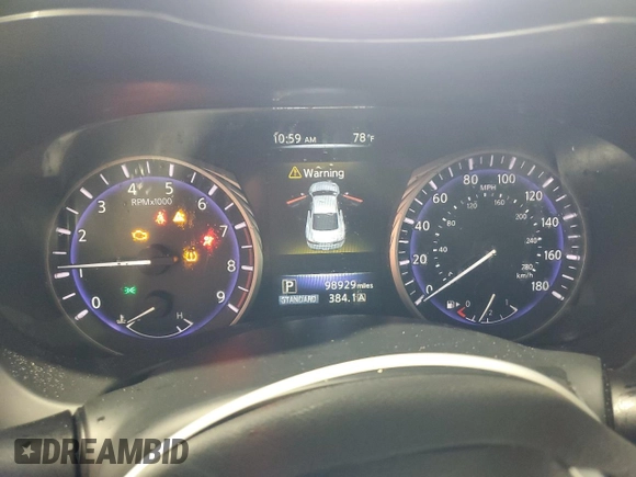2017 Infiniti Q60 Premium z VIN JN1EV7EK1HM363005, wystawiony jako Copart lot #51238115 z przebiegiem 98 929 mil mil oraz Szkoda całkowita • Salvage title. Historia ofert i sprzedaży dostępna na DreamBid. Obrazek 9.