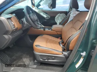 2024 Nissan Pathfinder Platinum with VIN 5N1DR3DK1RC266834, listed as a Copart auction lot 52101895 with 2,046 mi miles and Salvage title. Bid and sale history available at DreamBid. Image 7.