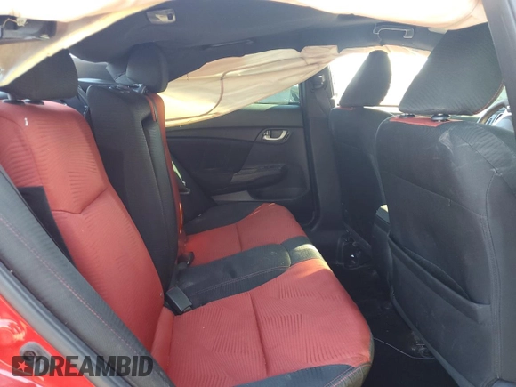 2015 Honda Civic Sedan Si with VIN 2HGFB6E5XFH700576, listed as a Copart auction lot 50769495 with 0 mi miles and Salvage Title. Bid and sale history available at carsss.com. Image 10.