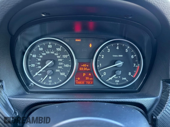2011 BMW 3 Series 335i xDrive with VIN WBAKF9C54BE620159, listed as a Copart auction lot 51711125 with 100,525 mi miles and Clean Title. Bid and sale history available at carsss.com. Image 8.