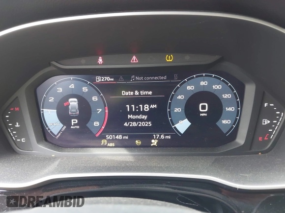 2021 Audi Q3 S line Premium with VIN WA1DECF31M1031368, listed as a IAAI auction lot 42133396 with 50,148 mi miles and . Bid and sale history available at DreamBid. Image 7.