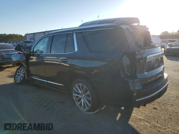 2023 GMC Yukon Denali with VIN 1GKS1DKL9PR275963, listed as a Copart auction lot 85651634 with 0 mi miles and Salvage Title. Bid and sale history available at carsss.com. Image 2.