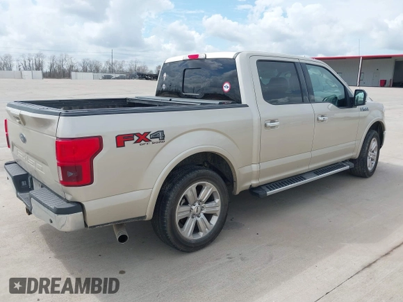 2018 Ford F-150 XL with VIN 1FTEW1E57JKC06727, listed as a IAAI auction lot 41683692 with 125,556 mi miles and . Bid and sale history available at DreamBid. Image 4.