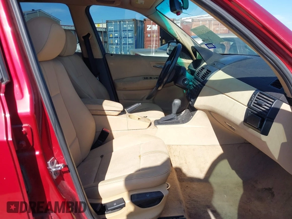 2005 BMW X3 2.5i with VIN WBXPA73495WC50768, listed as a IAAI auction lot 41574034 with 192,627 mi miles. Bid and sale history available at carsss.com. Image 5.