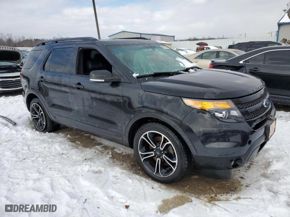 2015 Ford Explorer Sport with VIN 1FM5K8GT4FGA11772, listed as a Copart auction lot 45903445 with 0 mi miles and Non Repairable. Bid and sale history available at carsss.com. Image 4.