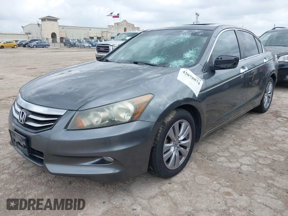 2011 Honda Accord EX-L with VIN 1HGCP3F85BA015082, listed as a IAAI auction lot 42078874 with 174,780 mi miles and . Bid and sale history available at DreamBid. Image 2.