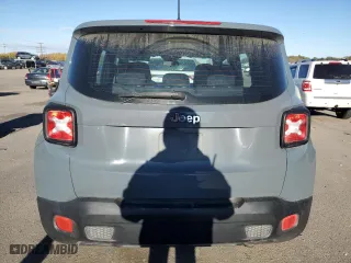 2017 Jeep Renegade Sport with VIN ZACCJAAH6HPF12808, listed as a Copart auction lot 77954704 with 80,509 mi miles and Salvage Title. Bid and sale history available at carsss.com. Image 6.