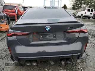 2021 BMW M4 Competition with VIN WBS33AZ0XMCH11542, listed as a Copart auction lot 40417664 with 0 mi miles and Salvage Title. Bid and sale history available at carsss.com. Image 6.