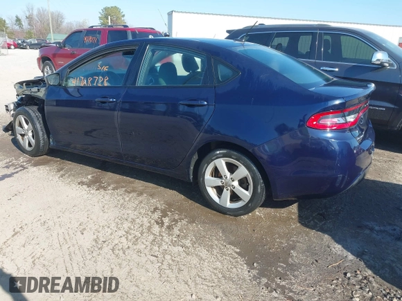 2015 Dodge Dart SXT with VIN 1C3CDFBB1FD128465, listed as a IAAI auction lot 41768728 with 191,041 mi miles. Bid and sale history available at carsss.com. Image 3.