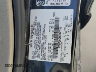 2010 Ford Fusion SE with VIN 3FAHP0HG4AR395355, listed as a Copart auction lot 52044815 with 232,569 mi miles and Salvage Title. Bid and sale history available at carsss.com. Image 12.