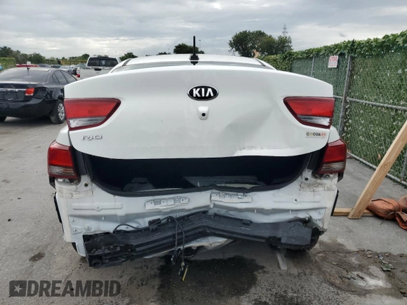 2021 Kia Rio LX with VIN 3KPA24AD8ME394027, listed as a Copart auction lot 58322134 with 37,177 mi miles and Salvage Title. Bid and sale history available at carsss.com. Image 6.