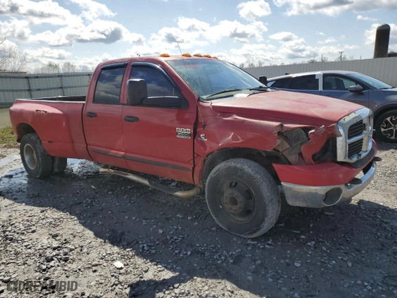 2007 Dodge Ram 3500 SLT with VIN 3D7ML48C07G710333, listed as a Copart auction lot 46603565 with 302,985 mi miles and Salvage Title. Bid and sale history available at carsss.com. Image 4.
