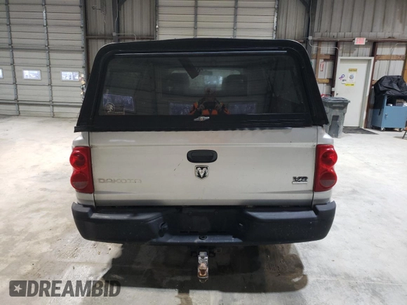 2006 Dodge Dakota ST with VIN 1D7HW28N46S634573, listed as a Copart auction lot 43834355 with 158,343 mi miles and Salvage Title. Bid and sale history available at DreamBid. Image 6.