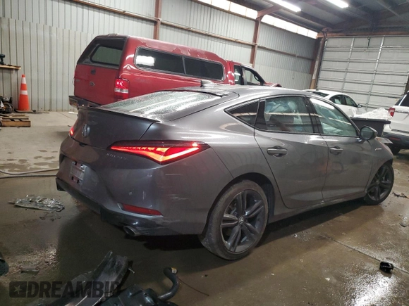 2024 Acura Integra Technology with VIN 19UDE4G79RA016395, listed as a Copart auction lot 78381004 with 7,458 mi miles and Salvage title. Bid and sale history available at DreamBid. Image 3.
