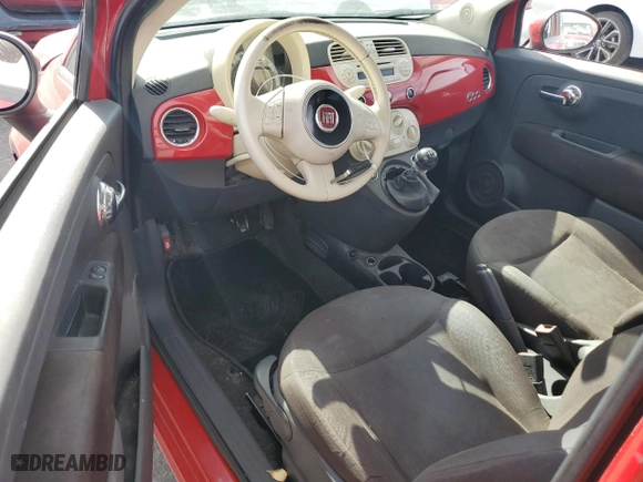 2012 FIAT 500 Pop with VIN 3C3CFFAR7CT348904, listed as a Copart auction lot 42577845 with NaN miles and Salvage Title. Bid and sale history available at carsss.com. Image 8.