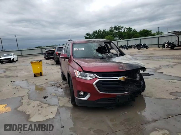2019 Chevrolet Traverse LT Cloth with VIN 1GNERGKW3KJ197742, listed as a Copart auction lot 51709065 with 0 mi miles and Non Repairable. Bid and sale history available at carsss.com. Image 10.