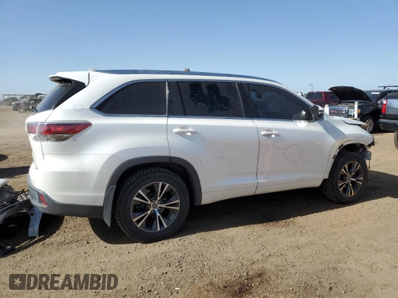 2016 Toyota Highlander XLE z VIN 5TDJKRFH4GS246539, wystawiony jako Copart lot #56583125 z przebiegiem 158 537 mil mil oraz Szkoda całkowita • Salvage title. Historia ofert i sprzedaży dostępna na DreamBid. Obrazek 3.