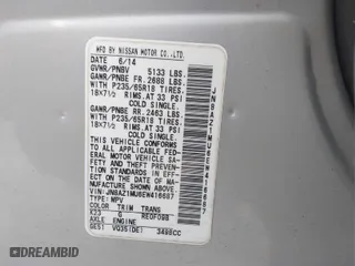 2014 Nissan Murano S with VIN JN8AZ1MU6EW416687, listed as a IAAI auction lot 42015846 with 221,252 mi miles. Bid and sale history available at carsss.com. Image 9.