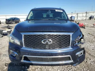 2015 Infiniti QX80 with VIN JN8AZ2NC9F9371885, listed as a Copart auction lot 82403814 with 191,293 mi miles and Salvage Title. Bid and sale history available at carsss.com. Image 5.