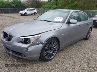 2005 BMW 5 Series 545i with VIN WBANB33555B089128, listed as a IAAI auction lot 42157702 with 206,362 mi miles and . Bid and sale history available at carsss.com. Image 23.