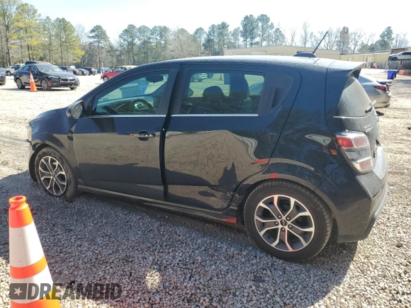 2020 Chevrolet Sonic LT with VIN 1G1JD6SB3L4102425, listed as a Copart auction lot 48564595 with 95,494 mi miles and Salvage title. Bid and sale history available at DreamBid. Image 2.