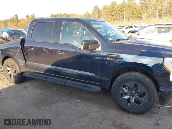 2023 Ford F-150 Lightning Pro with VIN 1FT6W1EV7PWG33511, listed as a IAAI auction lot 41761149 with 10,501 mi miles and . Bid and sale history available at DreamBid. Image 13.