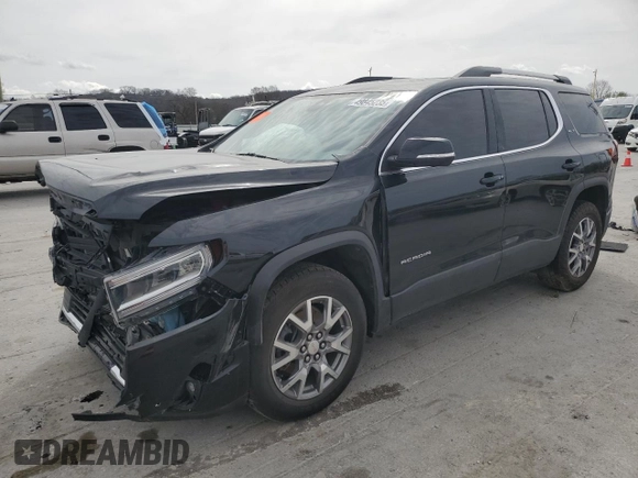 2021 GMC Acadia SLT with VIN 1GKKNMLS7MZ147596, listed as a Copart auction lot 49845235 with 34,977 mi miles and Salvage title. Bid and sale history available at DreamBid. Image 1.