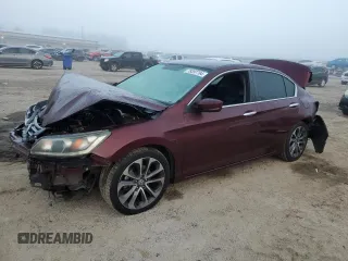 2015 Honda Accord Sport with VIN 1HGCR2F58FA262144, listed as a Copart auction lot 78397764 with 154,293 mi miles and Salvage Title. Bid and sale history available at DreamBid. Image 1.