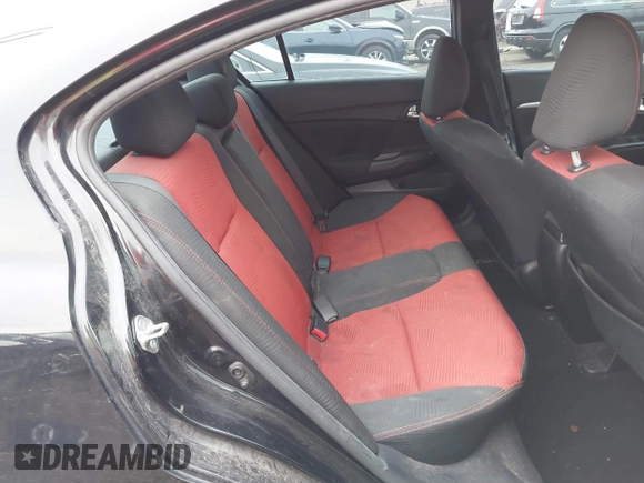 2015 Honda Civic Sedan Si with VIN 2HGFB6E55FH705829, listed as a IAAI auction lot 41876037 with 225,490 mi miles. Bid and sale history available at carsss.com. Image 8.