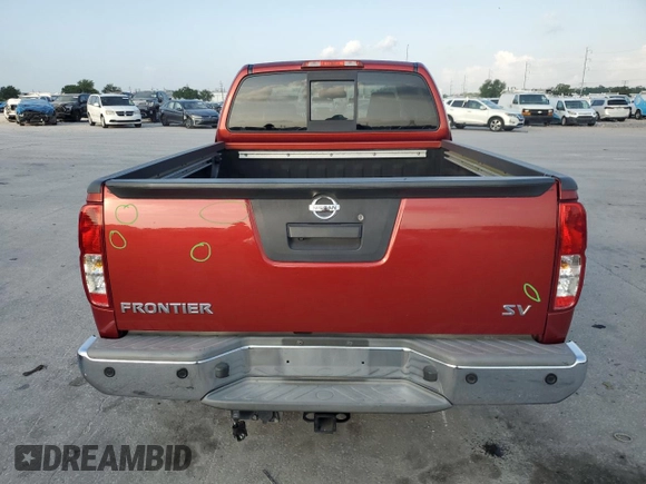 2015 Nissan Frontier SV with VIN 1N6AD0CUXFN766687, listed as a Copart auction lot 57445095 with 65,525 mi miles and Salvage title. Bid and sale history available at DreamBid. Image 6.